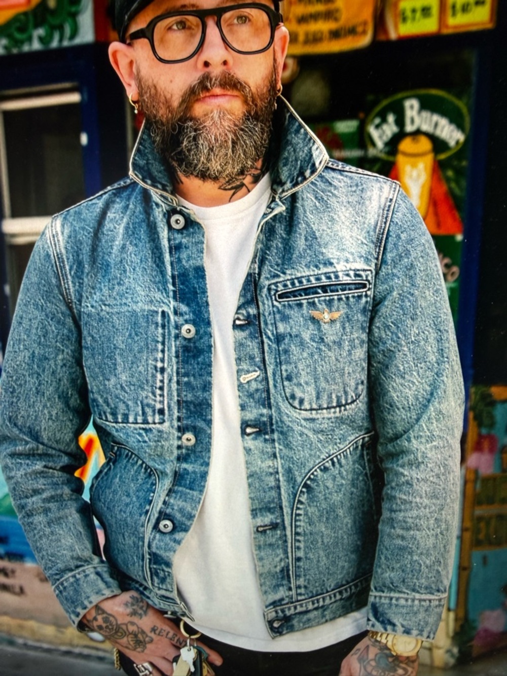 Rogue Territory Indigo Stonewash Selvedge Denim Jacket